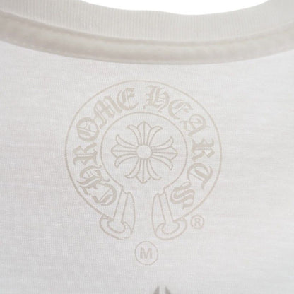 Chrome Hearts Horse Shoe CH Cross T-Shirt M Short Sleeve Cotton Floral White — view 6
