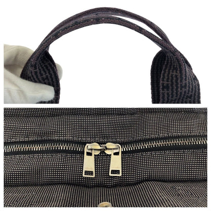 Hermes Her Line MM Gray Silver Polyamide Polyester Tote — view 5