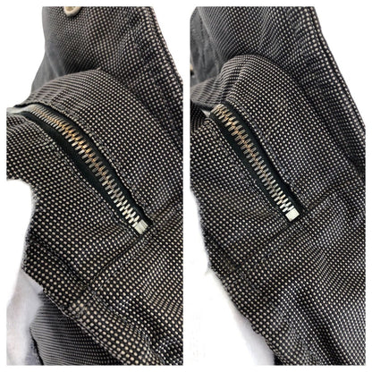 Hermes Her Line MM Gray Silver Polyamide Polyester Tote — view 6