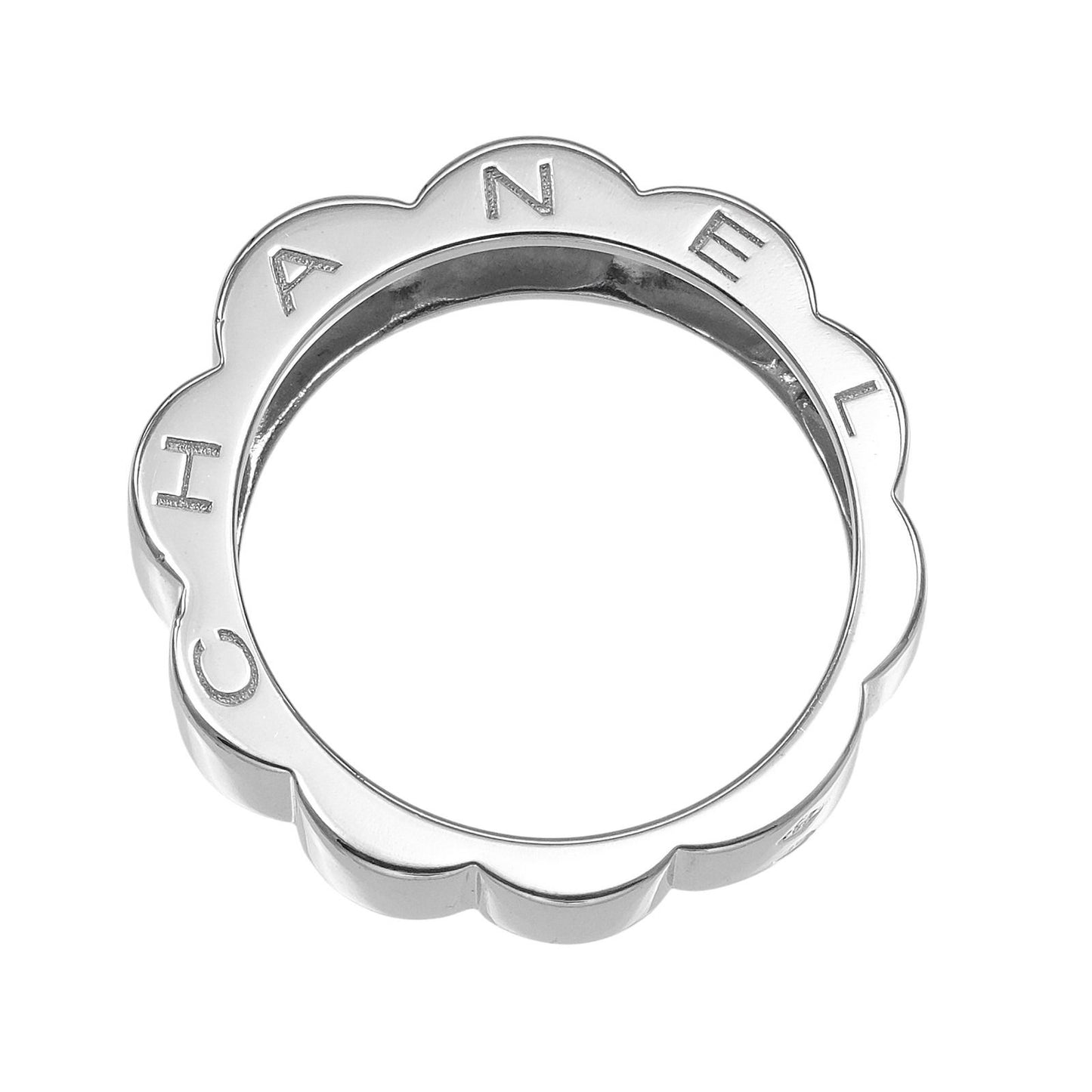 Chanel Profile Camellia White Gold Ring — view 9