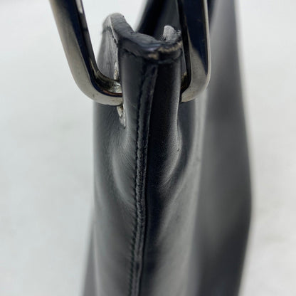 Gucci Handbag Bamboo Leather Black Business GG — view 9