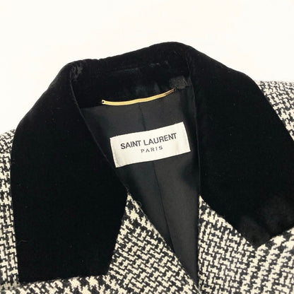 Saint Laurent Paris Sanro Run Tweet jacket Longjacket Double Breasted Glen — view 9