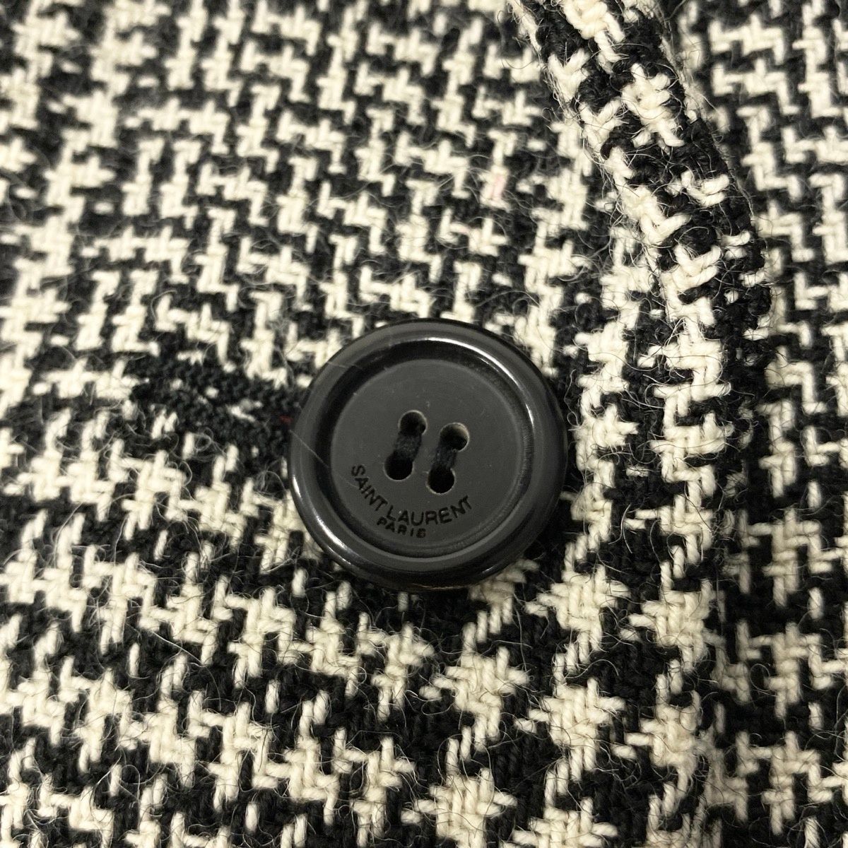 Saint Laurent Paris Sanro Run Tweet jacket Longjacket Double Breasted Glen — view 8