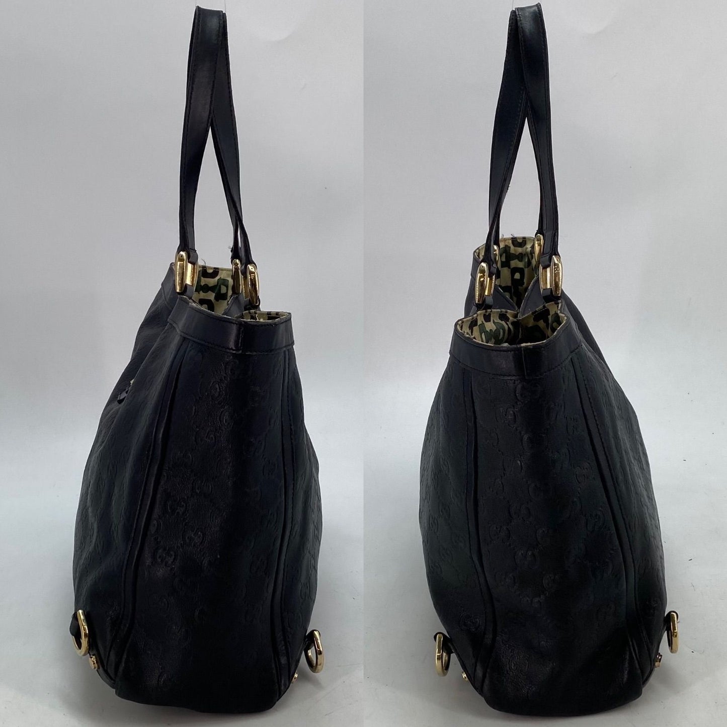 Gucci Tote GG Leather Abbey Black Business Travel — view 5