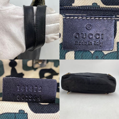 Gucci Tote GG Leather Abbey Black Business Travel — view 4