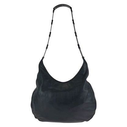 Prada Black Silver Leather Shoulder Bag — view 2