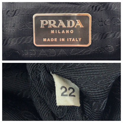 Prada Black Silver Leather Shoulder Bag — view 4