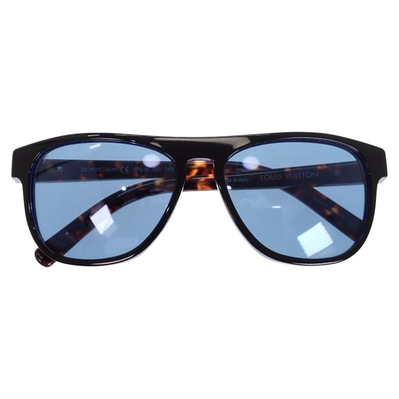 Louis Vuitton Oliver Eyewear Sunglasses Acetate Tortoiseshell Pattern Blue