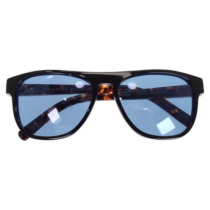 Louis Vuitton Oliver Eyewear Sunglasses Acetate Tortoiseshell Pattern Blue