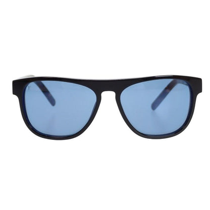 Louis Vuitton Oliver Eyewear Sunglasses Acetate Tortoiseshell Pattern Blue — view 2