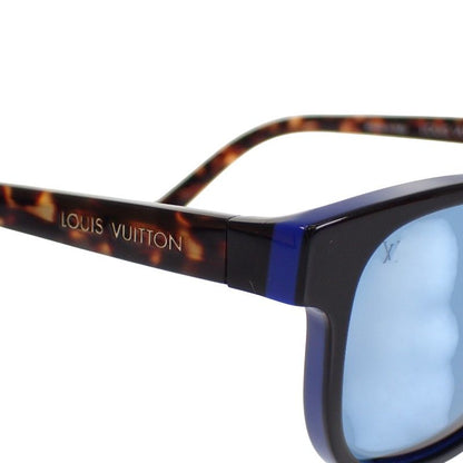 Louis Vuitton Oliver Eyewear Sunglasses Acetate Tortoiseshell Pattern Blue — view 6