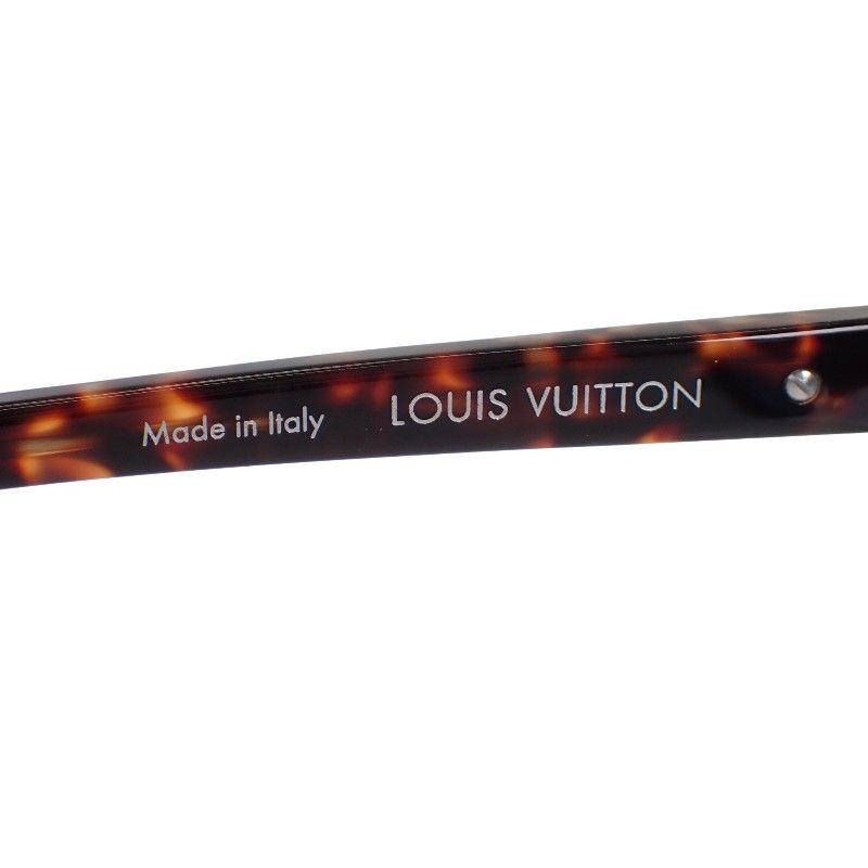 Louis Vuitton Oliver Eyewear Sunglasses Acetate Tortoiseshell Pattern Blue — view 9