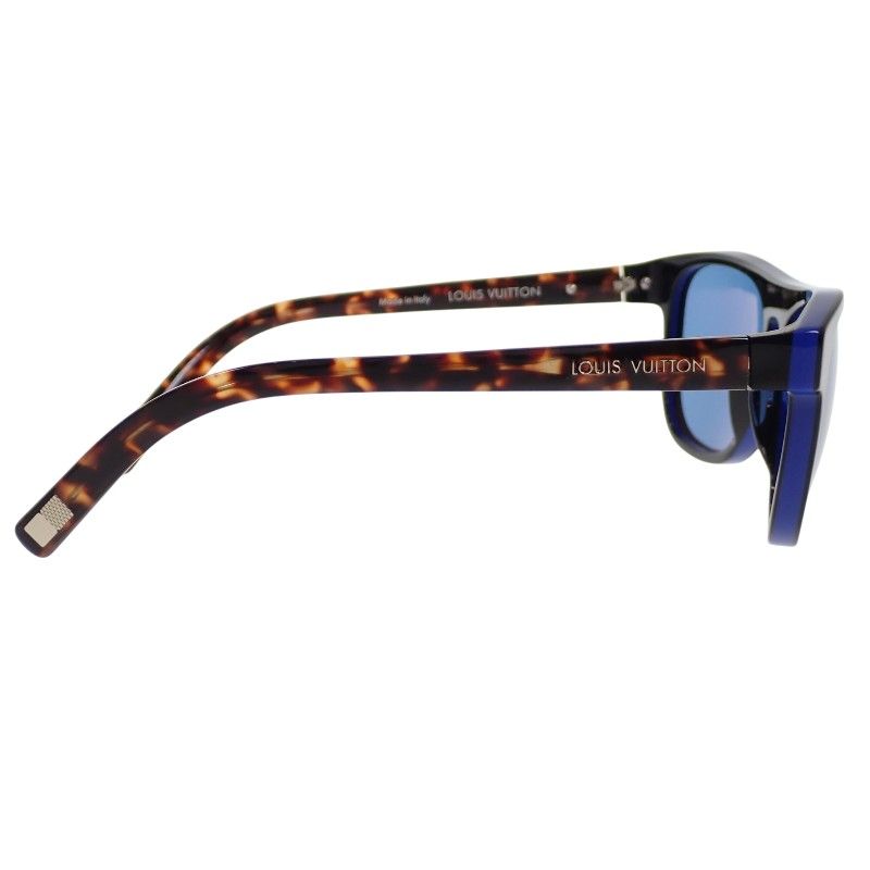 Louis Vuitton Oliver Eyewear Sunglasses Acetate Tortoiseshell Pattern Blue — view 7
