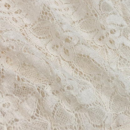 Chanel Cruise Line Lace Blouse Long Sleeve Shirt CC Logo Button 36 Off White — view 6