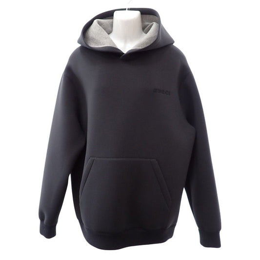 Gucci Embroidered Jersey Hooded Sweatshirt Shirt XL Hoodie Rayon Black