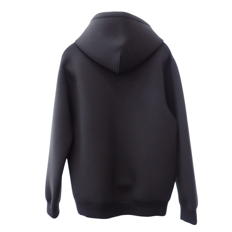 Gucci Embroidered Jersey Hooded Sweatshirt Shirt XL Hoodie Rayon Black — view 2