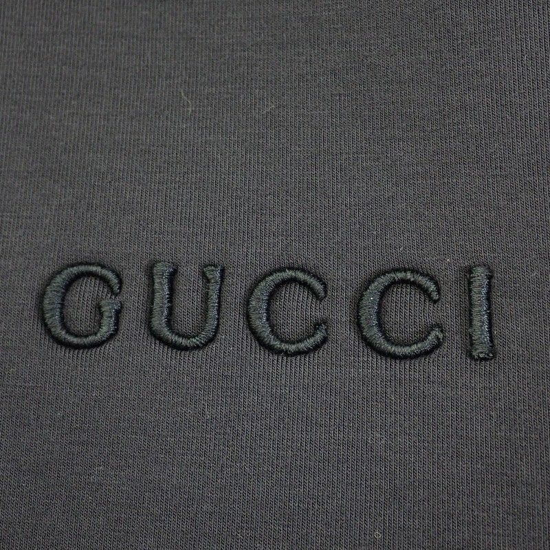 Gucci Embroidered Jersey Hooded Sweatshirt Shirt XL Hoodie Rayon Black — view 7