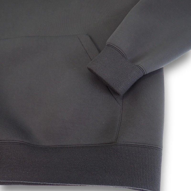 Gucci Embroidered Jersey Hooded Sweatshirt Shirt XL Hoodie Rayon Black — view 8