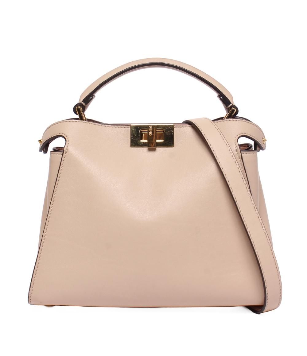 Fendi 2-Way Shoulder Bag Crossbody Peekaboo Essential