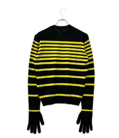Loewe Glove Sleeve Striped Wool Sweater XS — view 2
