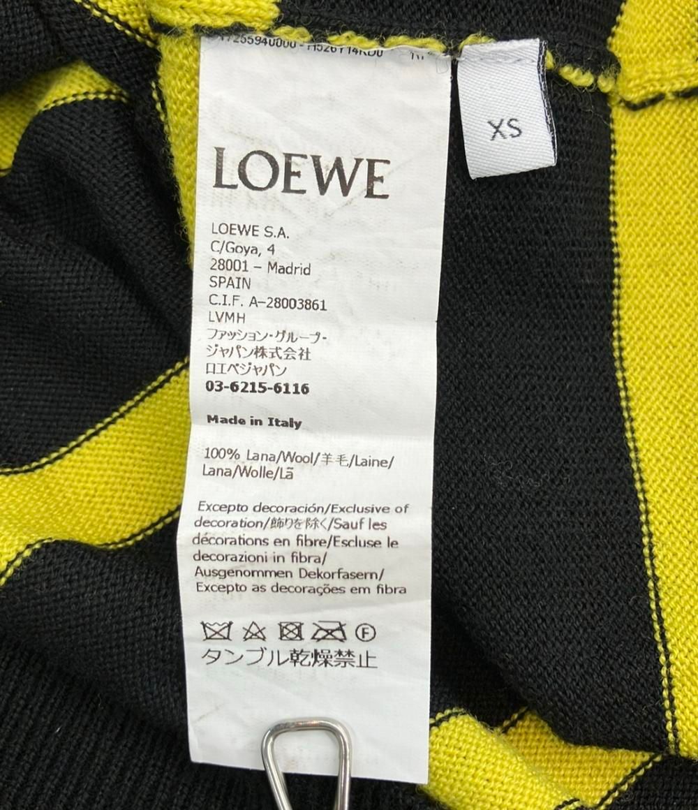 Loewe Glove Sleeve Striped Wool Sweater XS — view 4