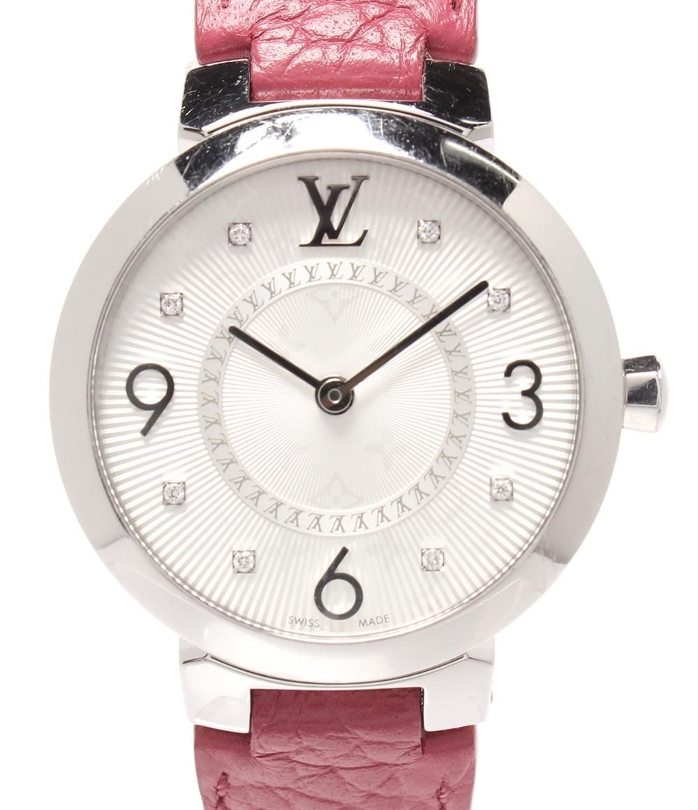 Louis Vuitton Watch Tambour Slim PM Quartz Silver