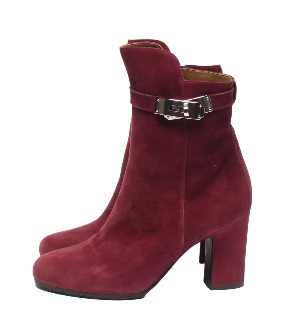 Hermes Short Boots Saint Germain Kelly Suede — view 2