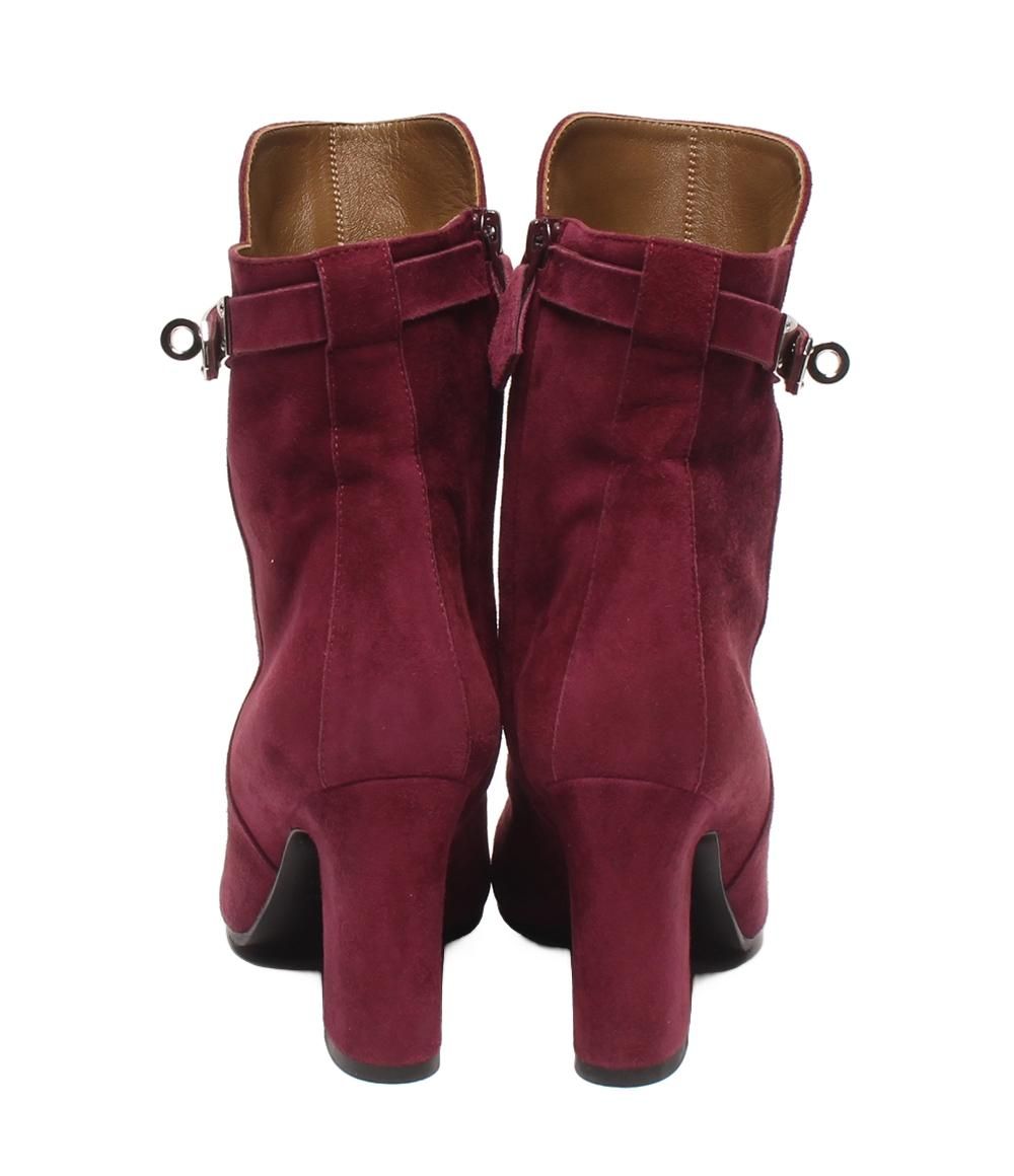 Hermes Short Boots Saint Germain Kelly Suede — view 3