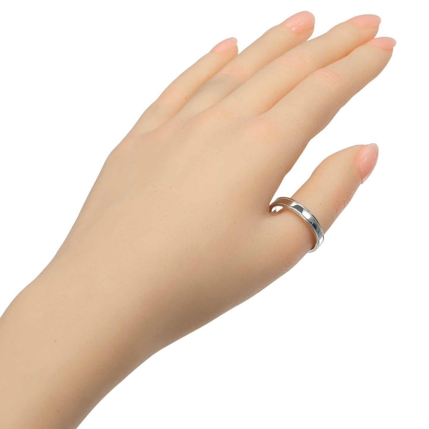 Tiffany & Co Mil Gray Together mm Band Ring — view 2