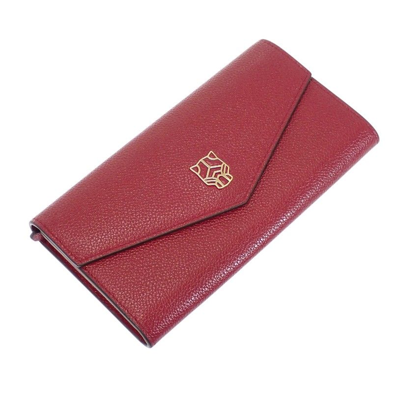 Cartier Panthere Wallet Calf Bordeaux Wine Red Gold — view 5