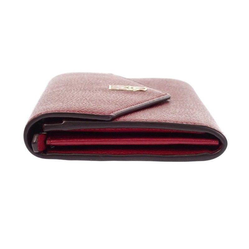 Cartier Panthere Wallet Calf Bordeaux Wine Red Gold — view 7