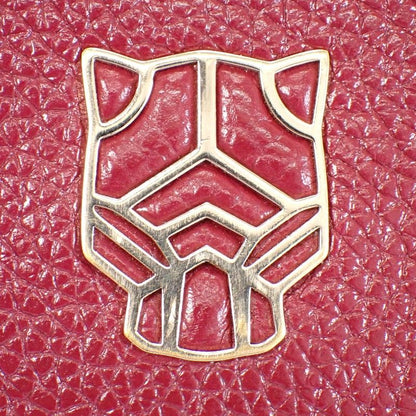 Cartier Panthere Wallet Calf Bordeaux Wine Red Gold — view 9