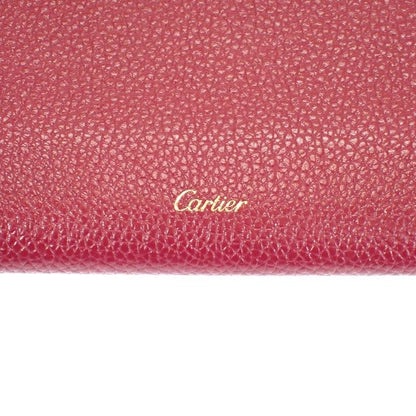 Cartier Panthere Wallet Calf Bordeaux Wine Red Gold — view 4