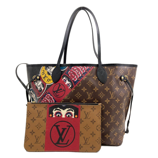 Louis Vuitton Neverfull MM Kansai Yamamoto Collaboration Daruma Kabuki Tote