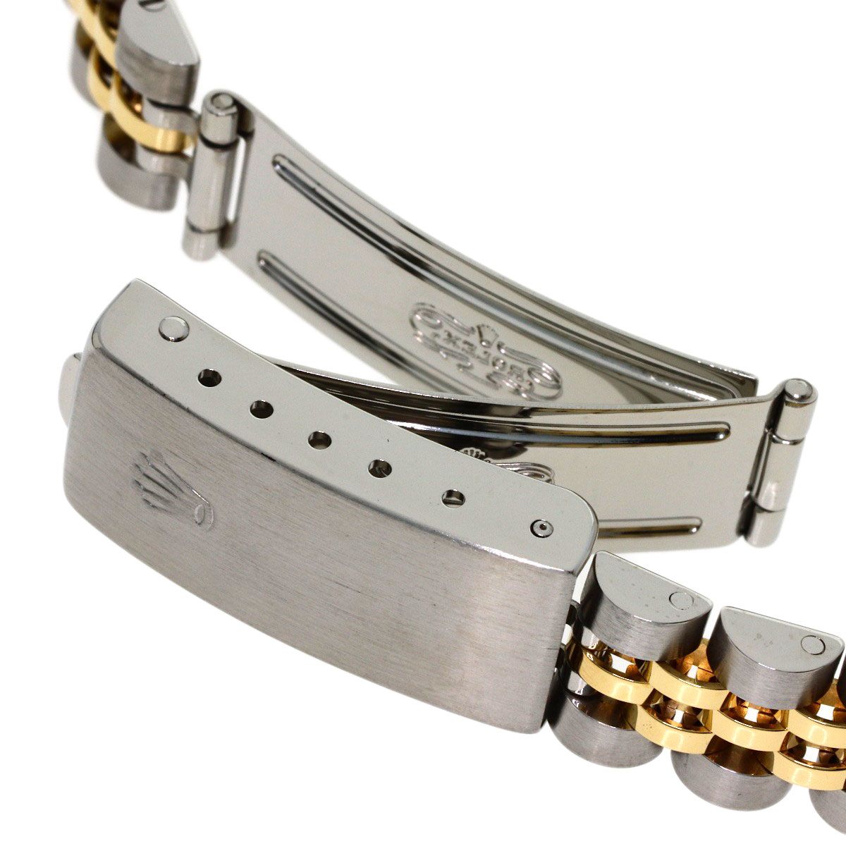 Rolex Oyster Perpetual Diamond Watch SS Yellow Gold 18k — view 8