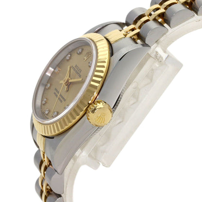 Rolex Oyster Perpetual Diamond Watch SS Yellow Gold 18k — view 5