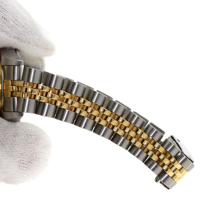 Rolex Oyster Perpetual Diamond Watch SS Yellow Gold 18k — view 9