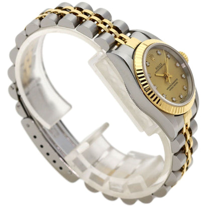 Rolex Oyster Perpetual Diamond Watch SS Yellow Gold 18k — view 2