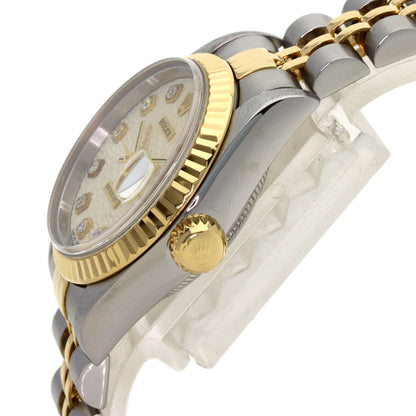 Rolex Datejust Diamond Watch SS Yellow Gold 18k — view 5