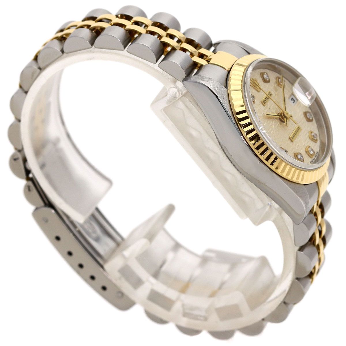 Rolex Datejust Diamond Watch SS Yellow Gold 18k — view 2