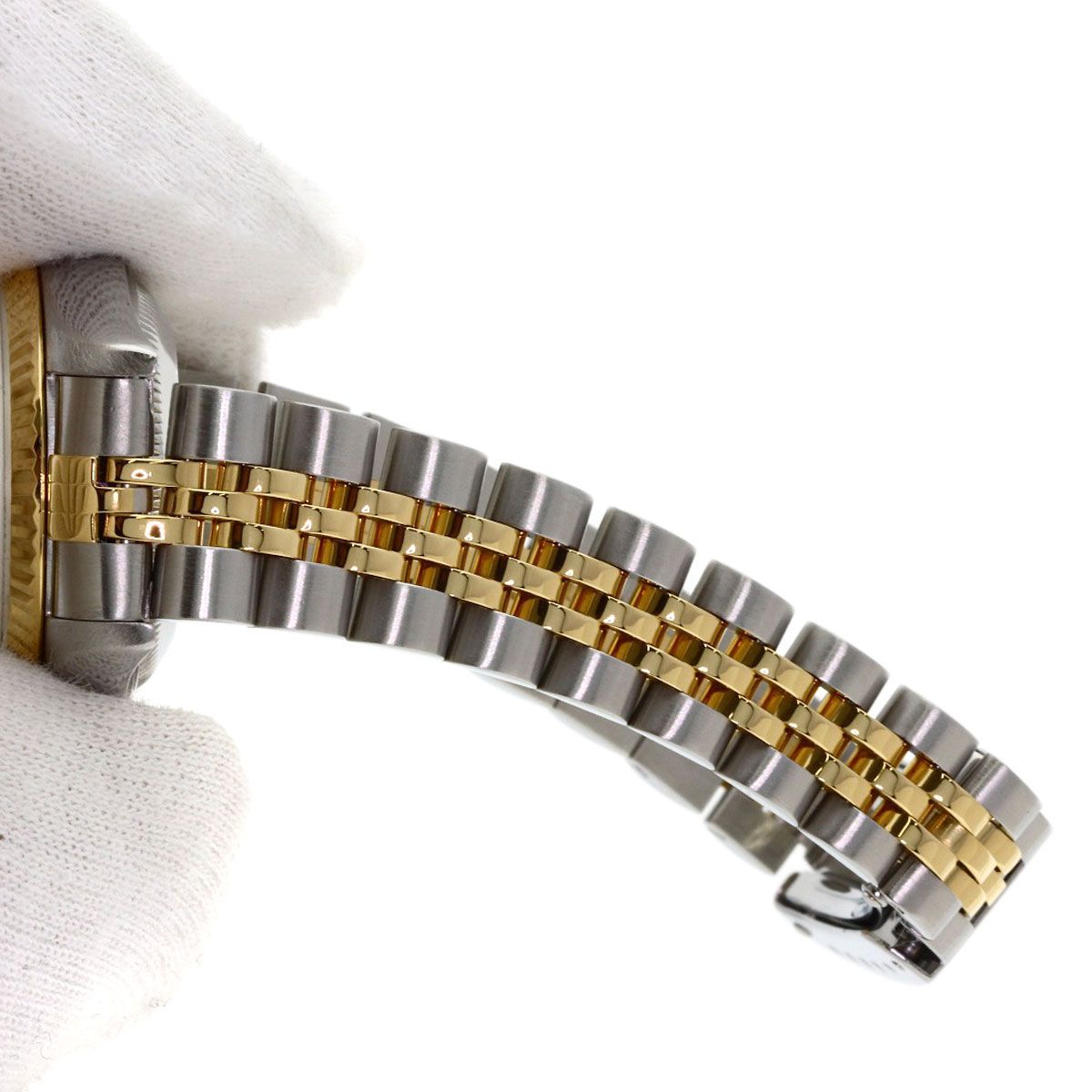 Rolex Datejust Diamond Watch SS Yellow Gold 18k — view 9