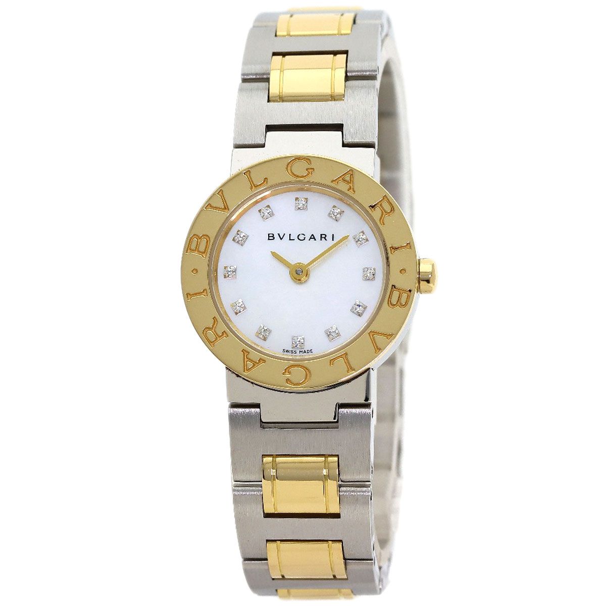 Bvlgari Diamond Watch SS Yellow Gold 18k