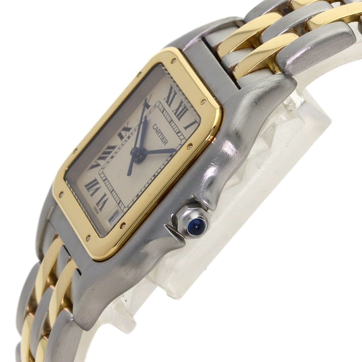 Cartier Panthere MM 2 Row Watch SS Yellow Gold 18k Boys — view 5