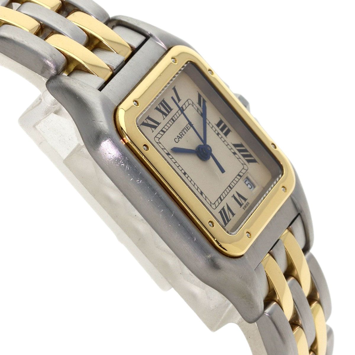 Cartier Panthere MM 2 Row Watch SS Yellow Gold 18k Boys — view 6