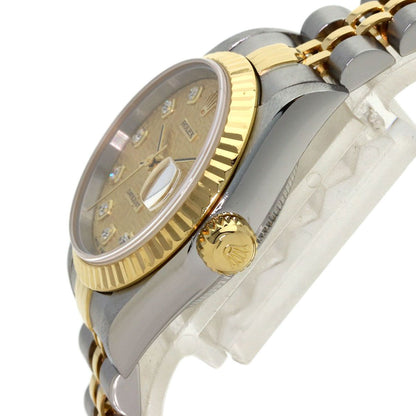 Rolex Datejust Diamond Watch SS Yellow Gold 18k — view 5