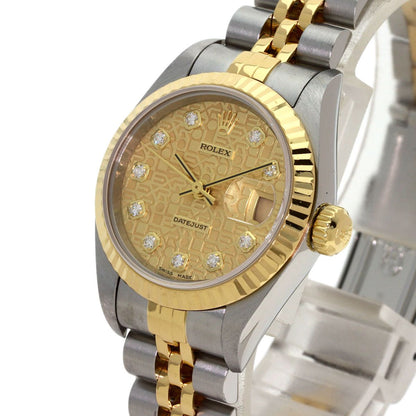 Rolex Datejust Diamond Watch SS Yellow Gold 18k — view 3