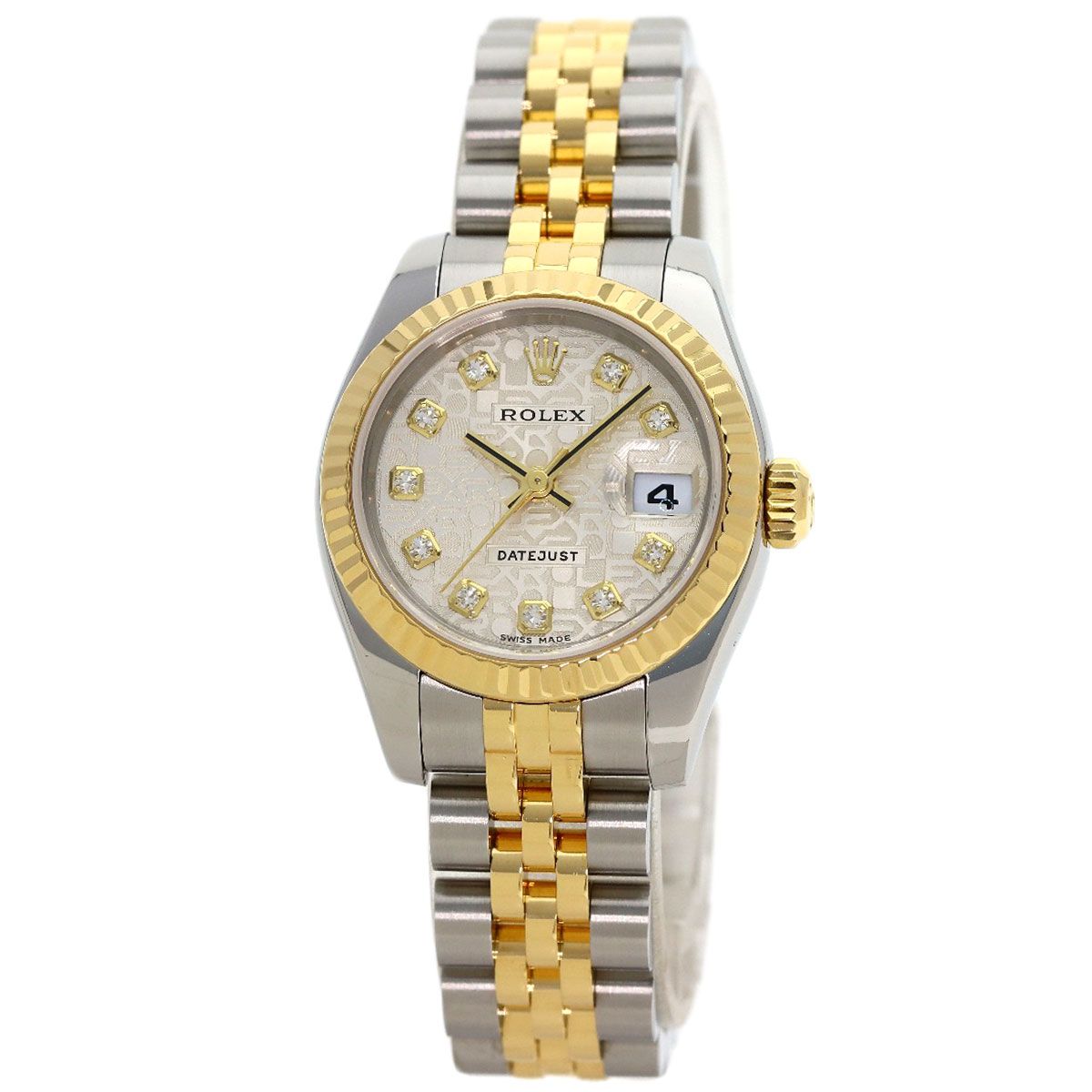 Rolex Datejust Diamond Watch SS Yellow Gold 18k