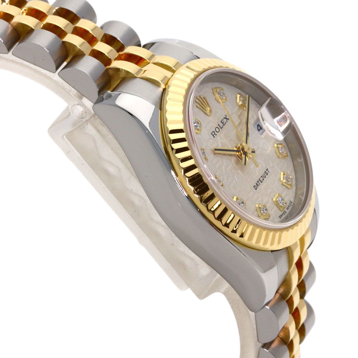 Rolex Datejust Diamond Watch SS Yellow Gold 18k — view 6