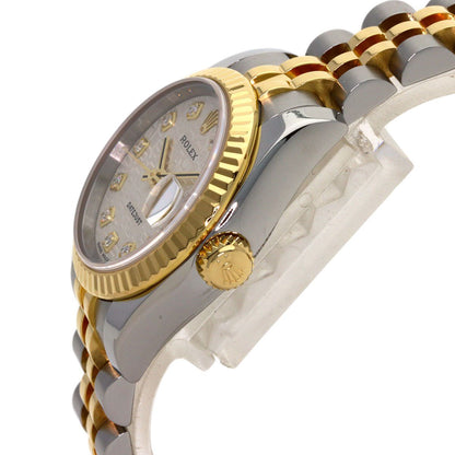 Rolex Datejust Diamond Watch SS Yellow Gold 18k — view 5