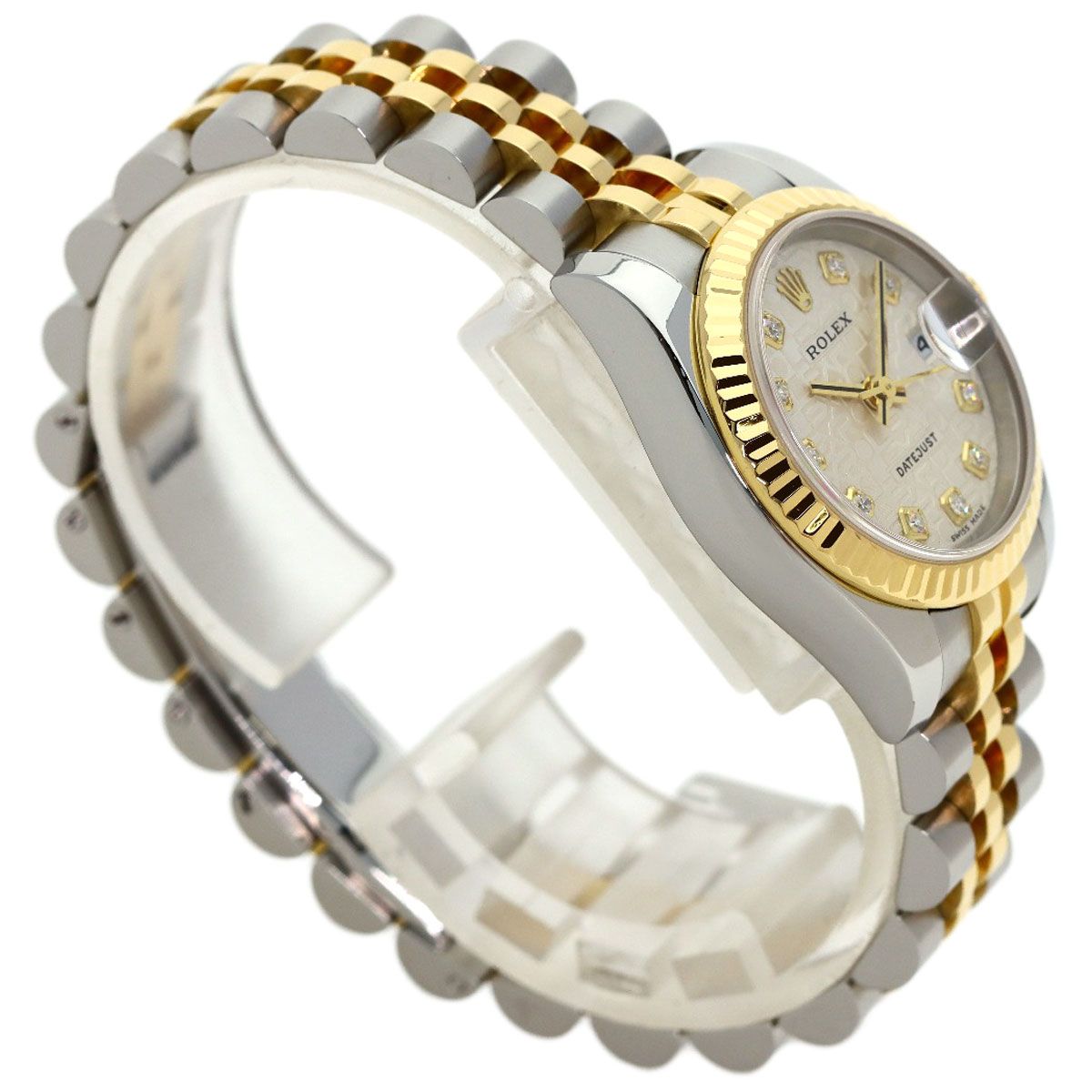 Rolex Datejust Diamond Watch SS Yellow Gold 18k — view 2